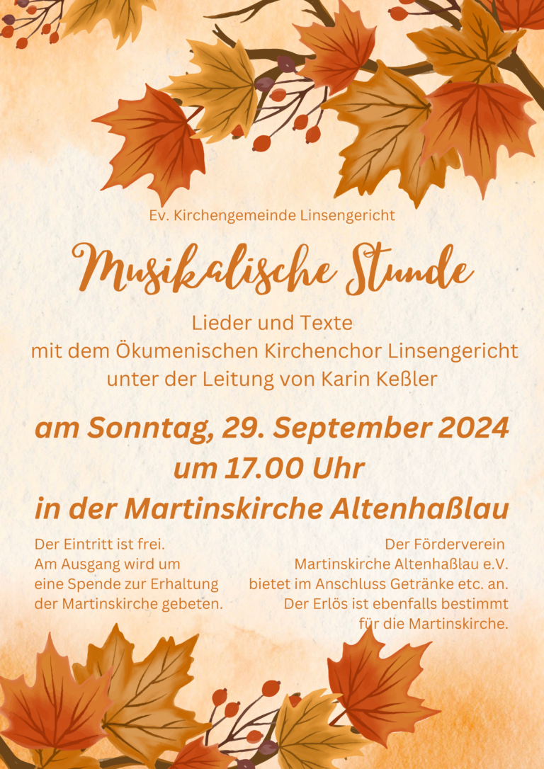 Musikalische Stunde 29.09.2024